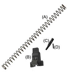 Beretta Kit Blocco Chiusura con Molla Recupero Serie 92/98/96 Beretta