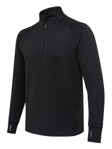 Pile Stretch Tech Half Zip Fleece Jet Black Beretta