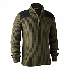 Maglione Rogaland con collo a zip Deerhunter