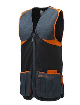 Beretta Gilet Da Tiro Full Cotton Black & Orange Beretta