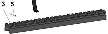 GUIDA PICATINNY CORTA ARX160 CAL 22LR Beretta