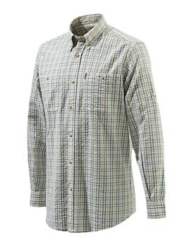 Seersucker Travel Shirt Plain Collar Beretta