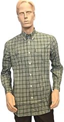 Camicia Wood Button Down Verde e Oro Beretta