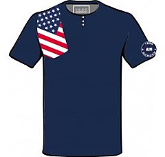 T-SHIRT  FLAG  AMERICA GORDON