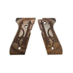 Set Guancette in Legno per Serie 92 - Modello Big Logo Beretta