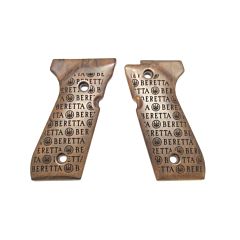 Set Guancette in Legno per Serie 92 - Modello Logo Storm Beretta